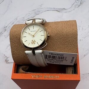 Tory Burch Gold and White Women's Watch